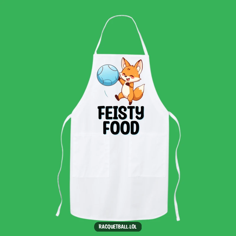 Funny Fox Leaping Apron - Dramatic Kitchen Wear & Gift