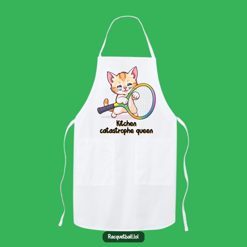 Funny Kitten Kitchen Apron: Playful Chef Bib for Cat-Loving Cooks