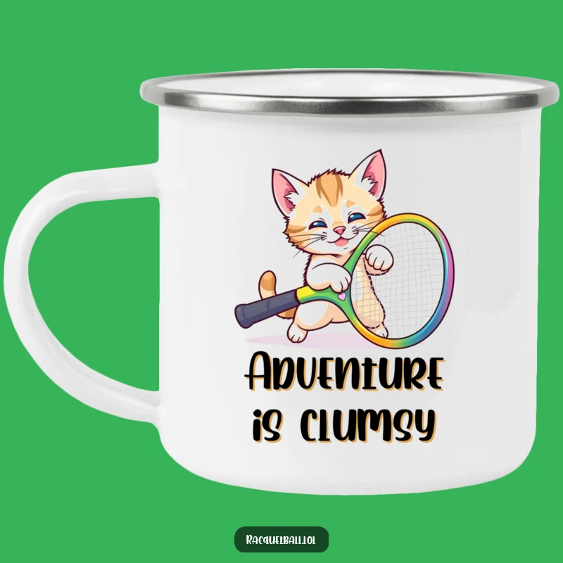 Funny Kitten Camp Mug: Adorable & Hilarious Outdoor Companion