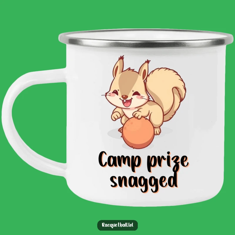 Funny Squirrel Dive Camping Mug: Adventure with Determination