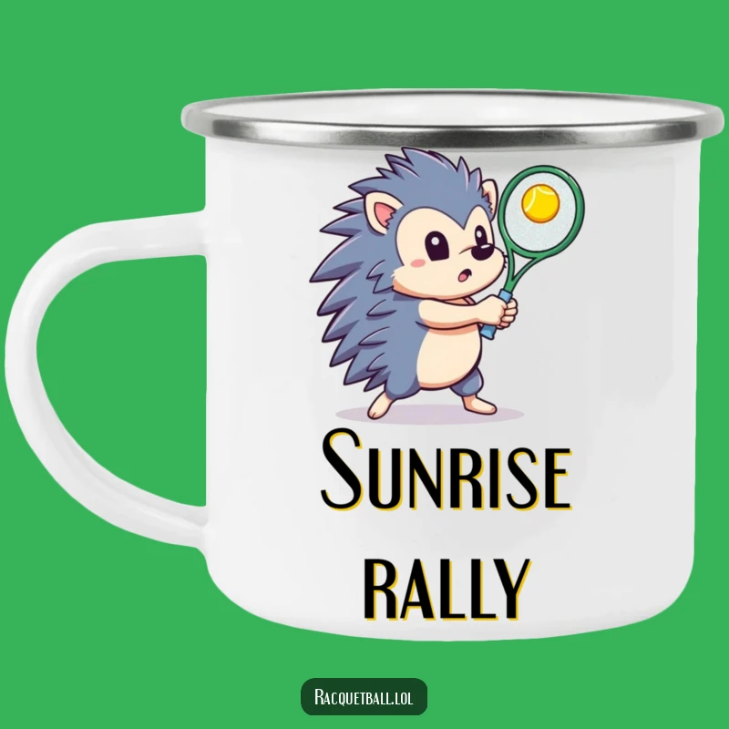 Funny Hedgehog Adventure Mug: Fuel Your Outdoor Game!