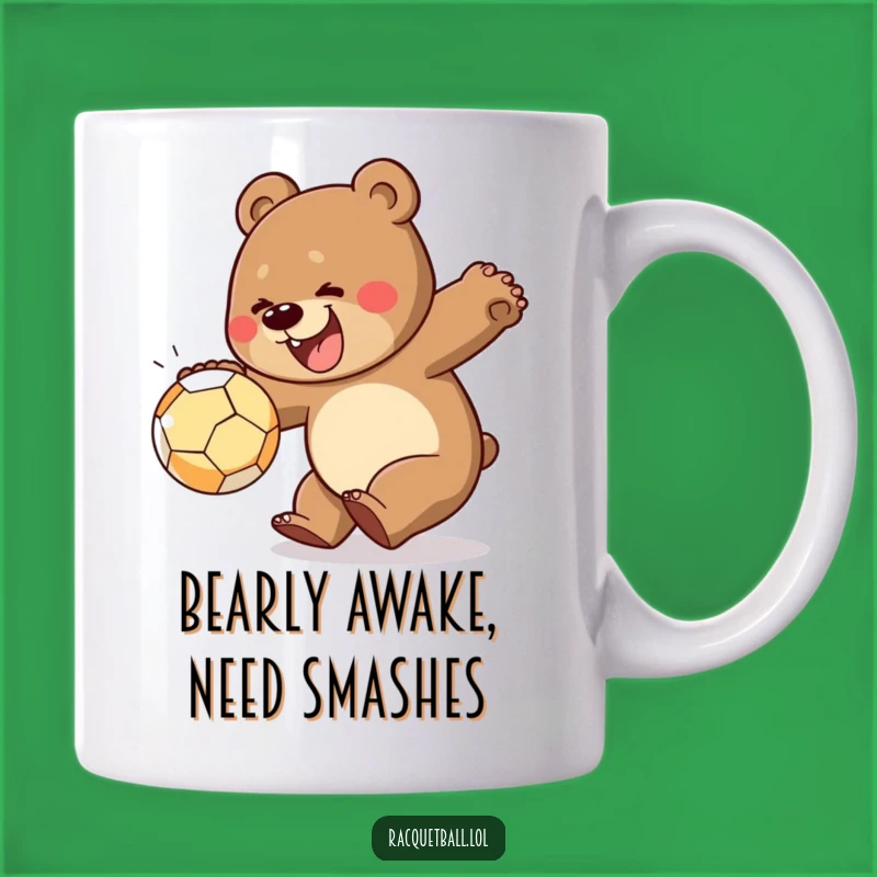 Funny Bear Smash Mug: A Cheerful Bear Gift for Sports Fanatics, Perfect Gag Present!