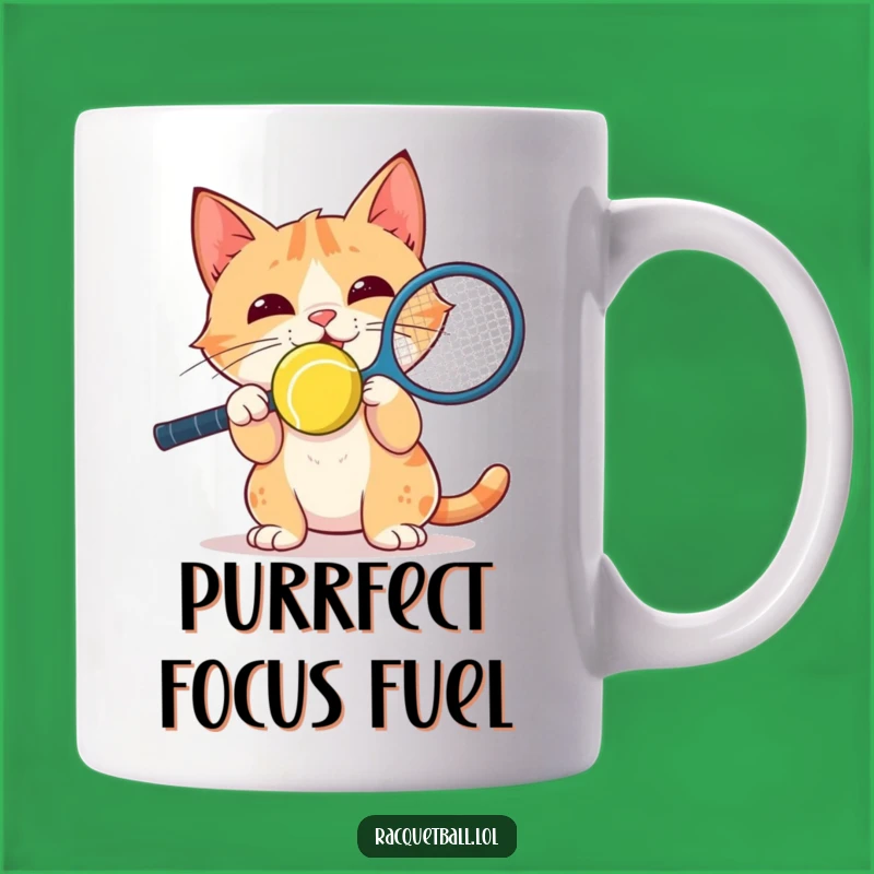 Funny Cat Racquetball Nose Mug: Delightful Focus Gift for Cat Lovers