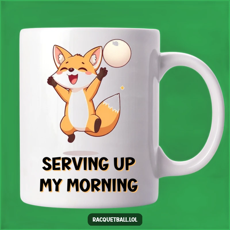 Funny Fox Jumping Mug - Joyful Animal Lover Gift for Enthusiasts