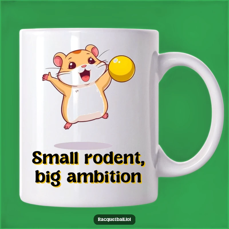 Funny Hamster Smash Mug - Determined Pet Gift for Action Lovers