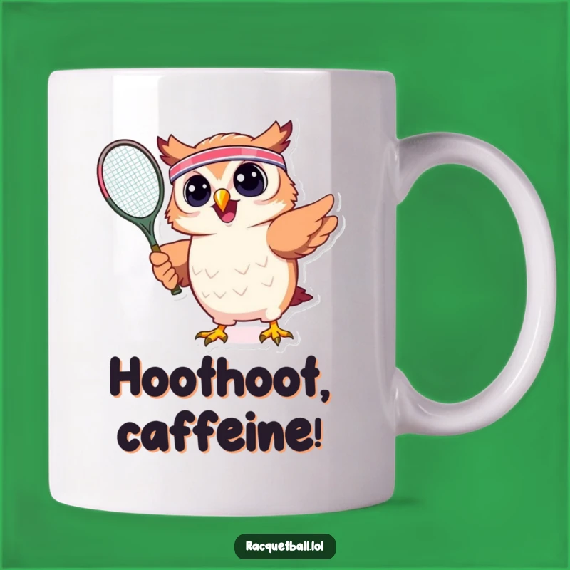 Funny Owl Tennis Mug: Game, Set, Hoot! Hilarious Sports Gift