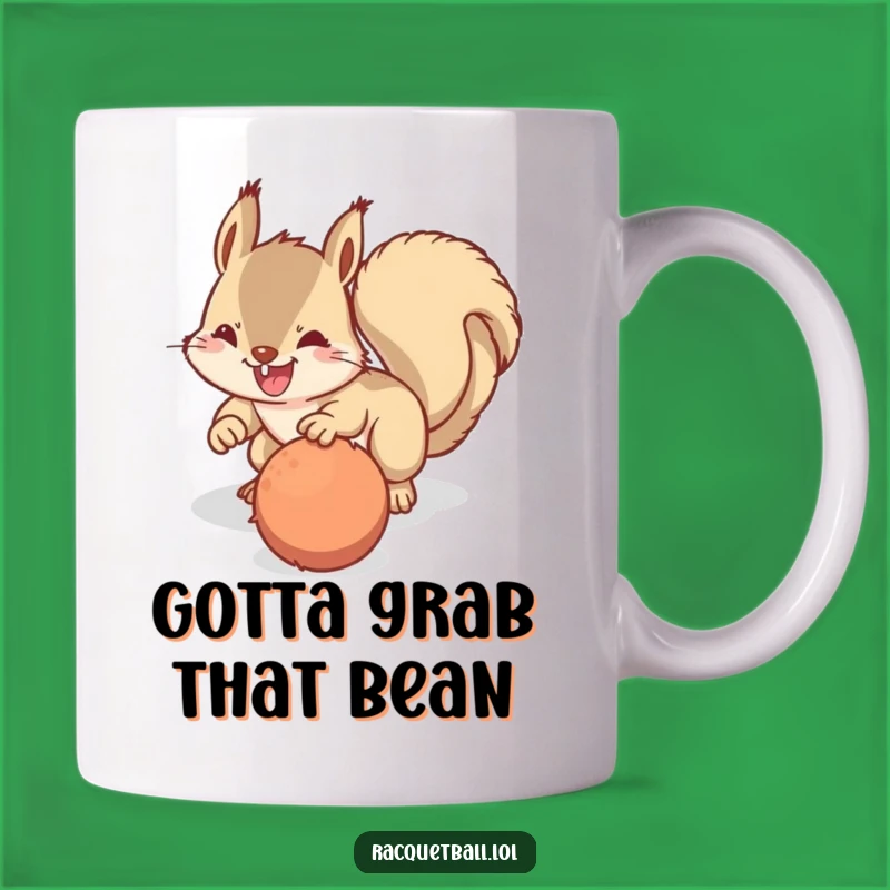 Funny Squirrel Dive Mug: Determined Hunter for Fuzzy Ball Gift
