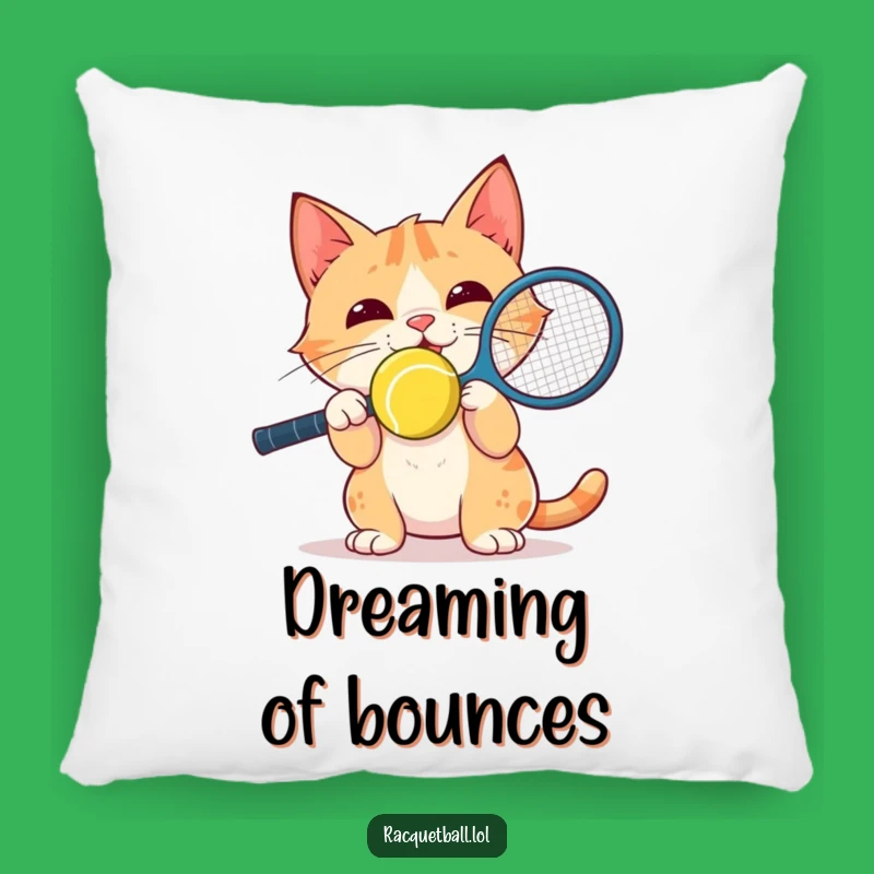 Funny Cat Racquetball Nose Pillow: Cozy Up with Focused Comfort!