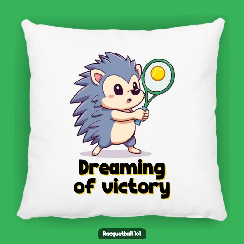 Funny Hedgehog Tennis Pillow: Rest Your Game Face in Comfort!