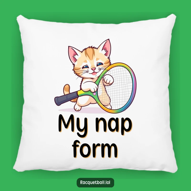 Funny Kitten Tripping Pillow: Comfy & Cute Accent for Cat Lovers