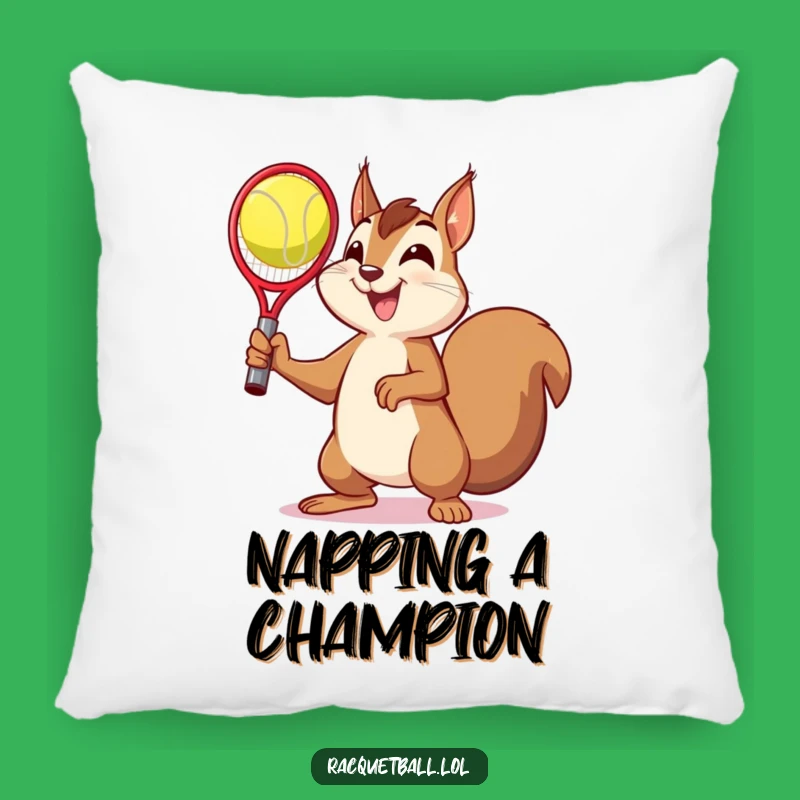 Funny Squirrel Victory Pillow - Comfy & Hilarious Champion Decor