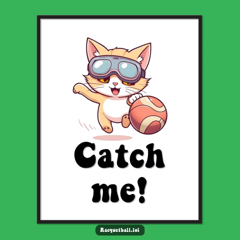 Funny Cat Goggles Digital Art: Instant Download of Feline Fun