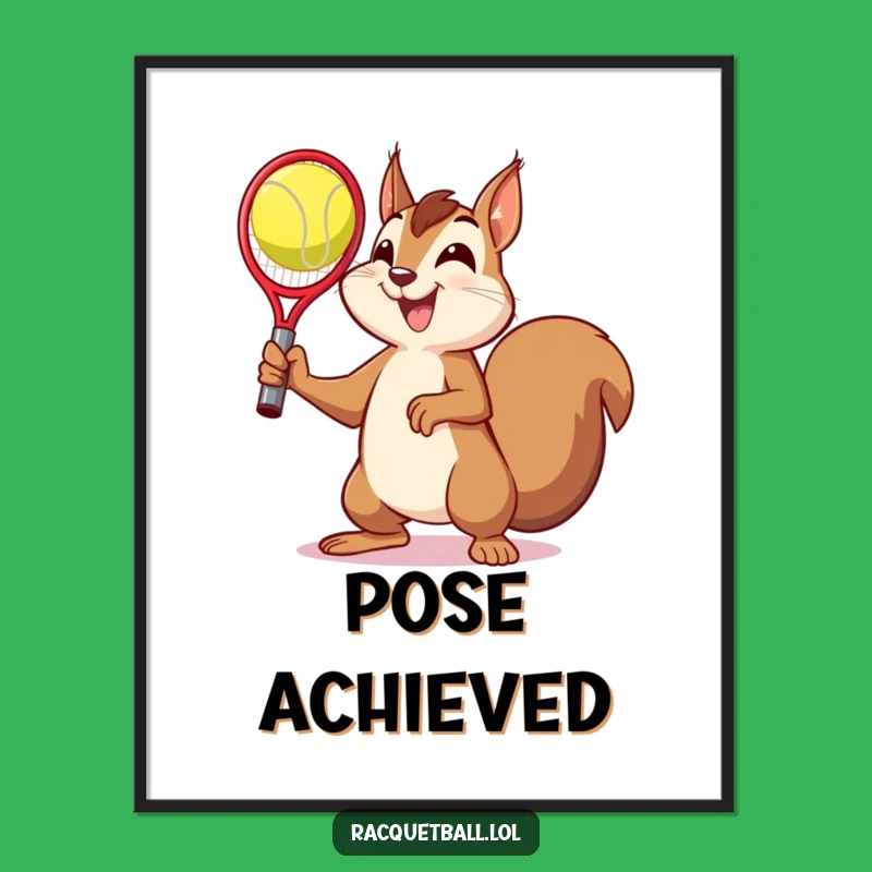 Funny Squirrel Victory Digital Art - Instant Hilarious Decor for Champs