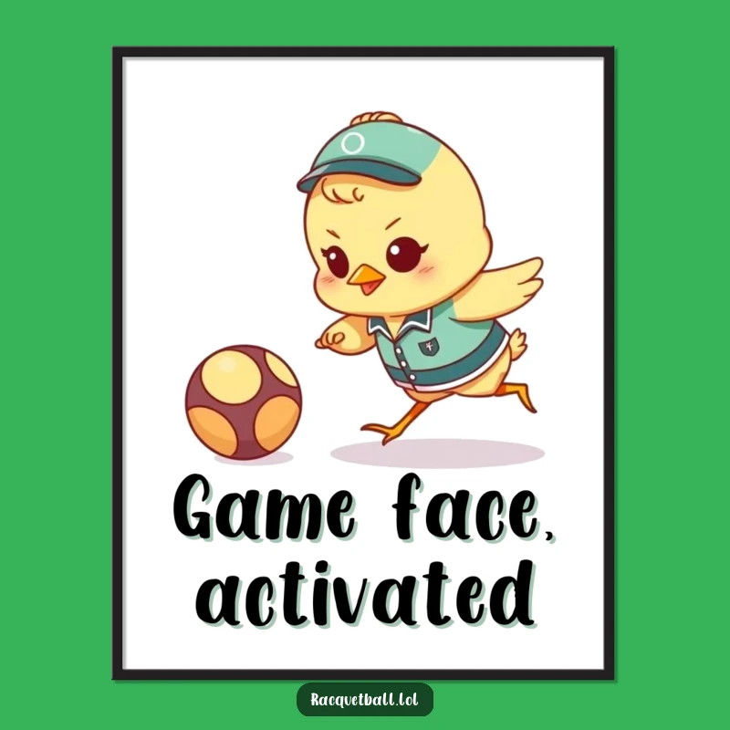 Funny Chick Athlete Poster: Motivational & Hilarious Sports Wall Art