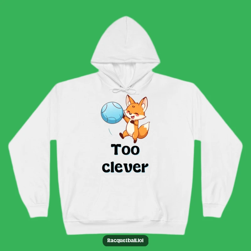 Funny Fox Leaping Hoodie - Warm Action Gift for Enthusiasts