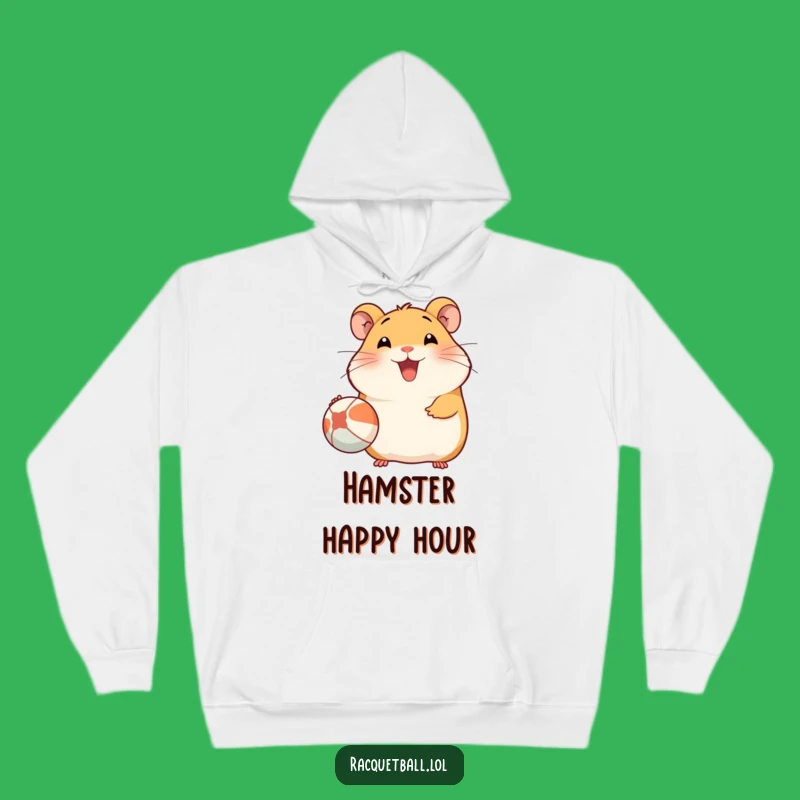 Funny Hamster Hoodie: Cozy Smiling Athlete Sweatshirt, Great Gift
