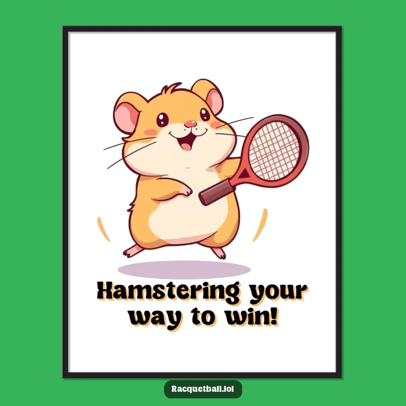 Free Printable Hamster Art: Frantic Hamster Spin Funny Downloadable Wall Art