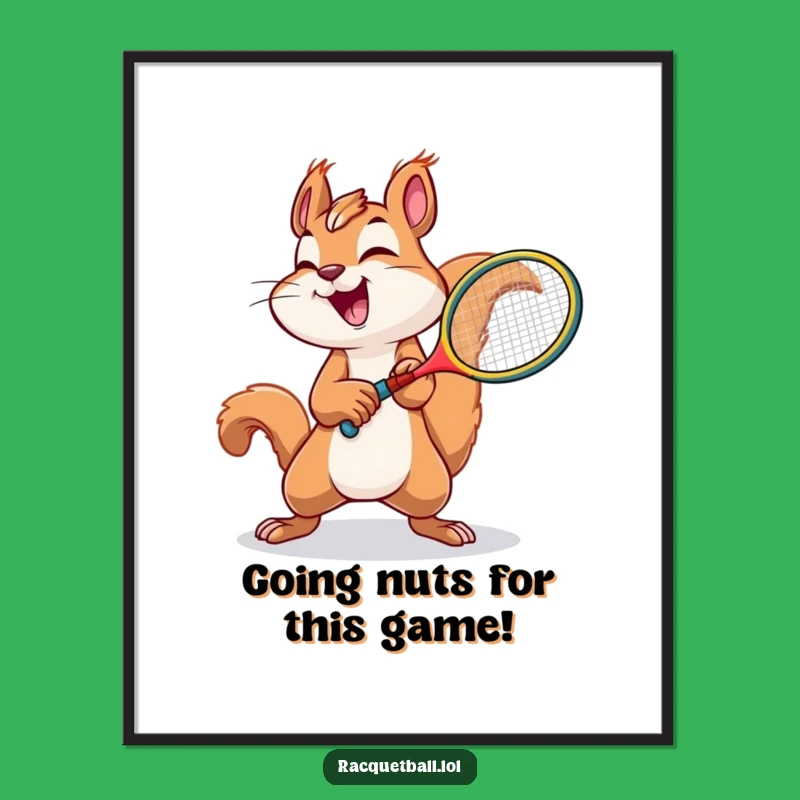 Free Printable Squirrel Art: Effortful Squirrel Swing Funny Downloadable Wall Art