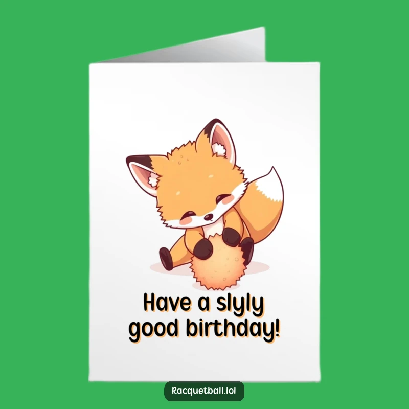 Free Printable Funny Fox Birthday Card - Dramatic DIY Downloadable Gift