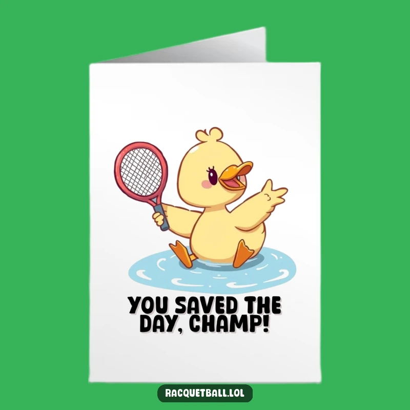 Free Printable Duck Congrats Card: Save Maker Duck Funny Downloadable Gift