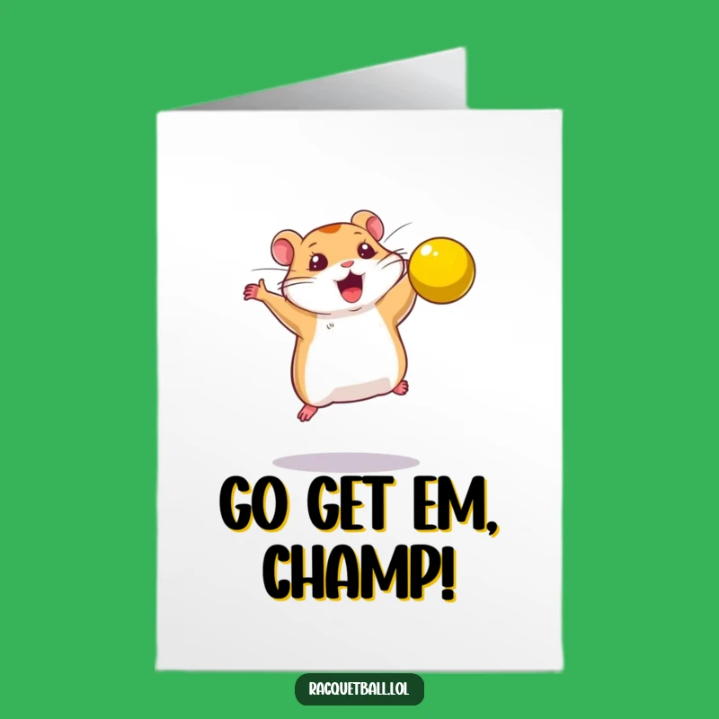 Free Printable Congrats Card: Hamster Smash Hero - DIY Humorous Gift