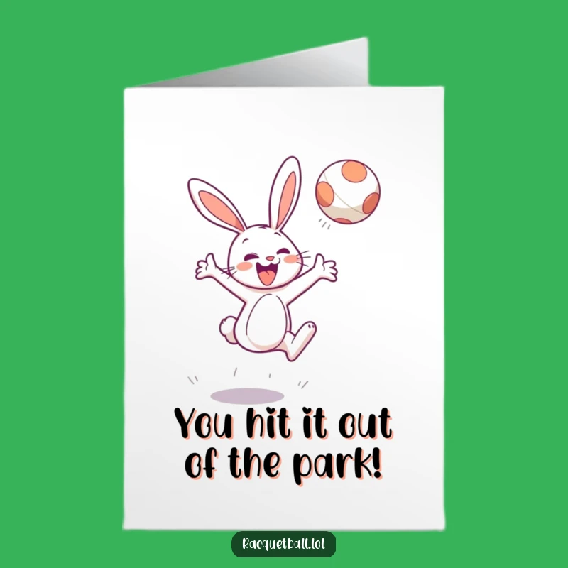 Free Printable Funny Bunny Congrats Card - High-Flying DIY Downloadable