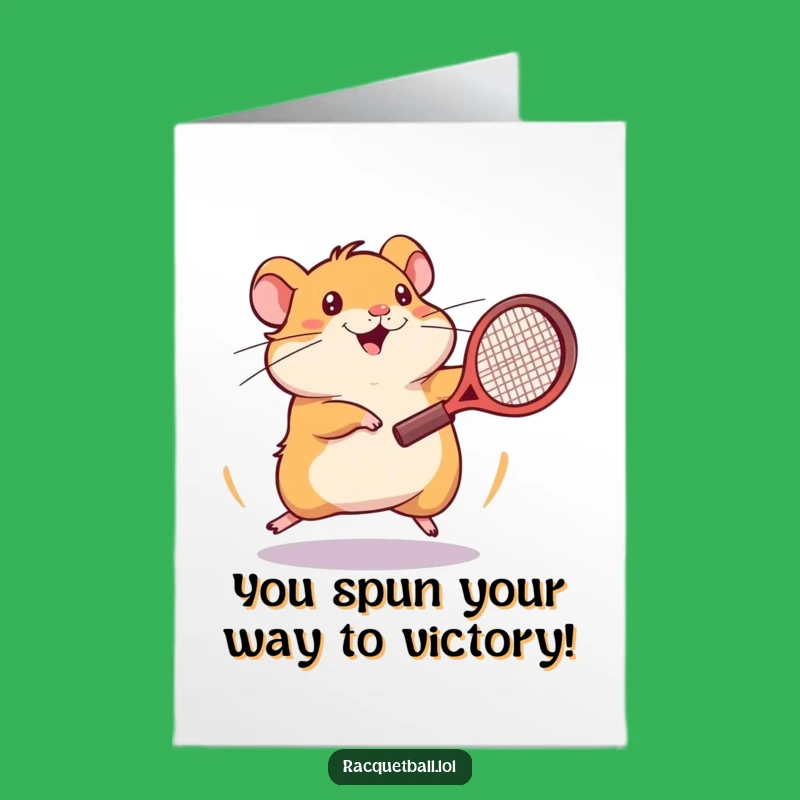 Free Printable Hamster Congrats Card: Speedy Hamster Funny Downloadable Gift