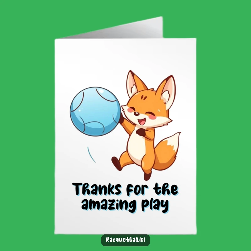 Free Printable Funny Fox Thank You Card, Dramatic Leap, Downloadable DIY Gratitude