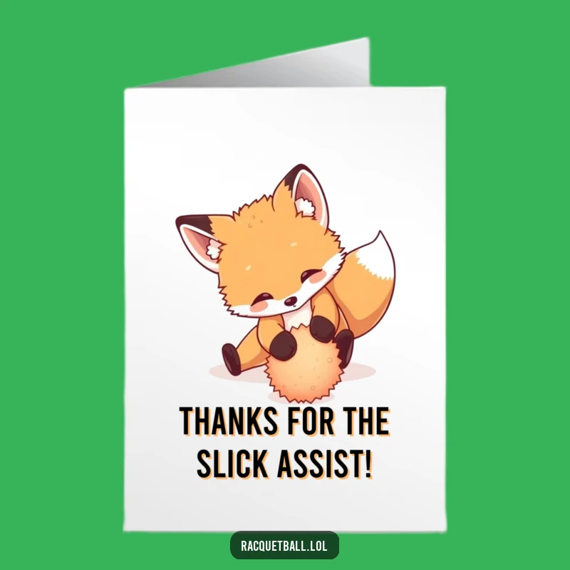 Free Printable Funny Fox Thank You Card - Slick DIY Downloadable Gesture