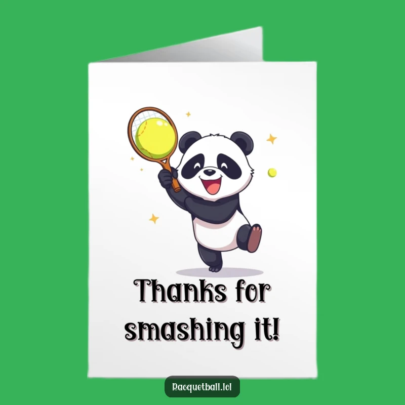 Free Printable Panda Thank You Card: Smash Thanks - Funny Downloadable Gift!
