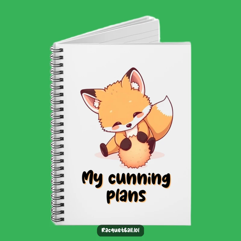 Funny Fox Tennis Notebook: Record Your Plays with Playful Cub's Focus Gift
