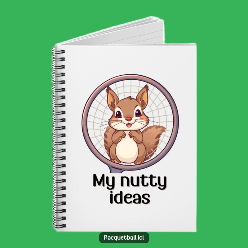 Funny Squirrel Tennis Notebook: Log Your Game with Hilarious Flair!