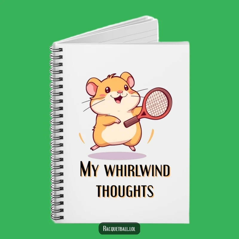 Funny Hamster Tennis Notebook: Frantic Hamster Plays Tennis, Creative Funny Gift