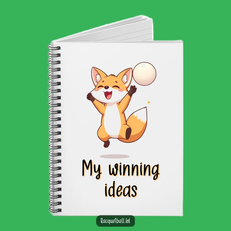 Funny Fox Jumping Notebook - Jot Down Ideas with Playful Spirit