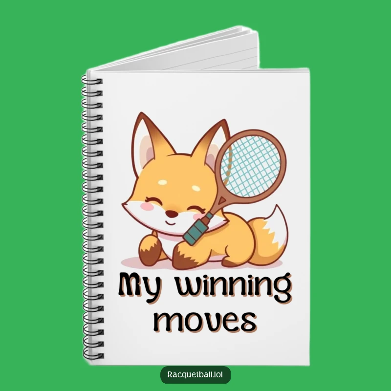 Funny Fox Slide Notebook: Racquet Action, for Your Adventures