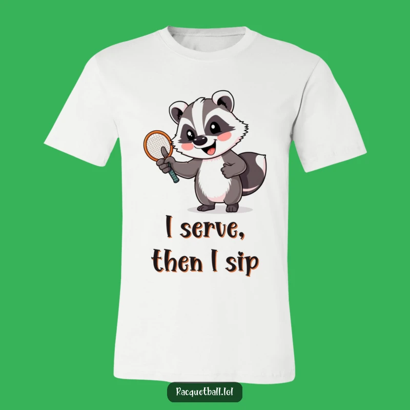 Funny Cheerful Badger Thumbs Up T-Shirt - Hilarious Sports Fan Gift Apparel