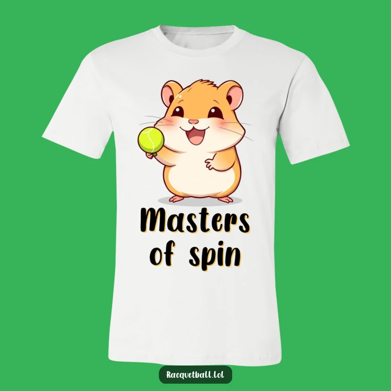 Funny Hamster Racquetball T-Shirt: Joyful Athlete Gift