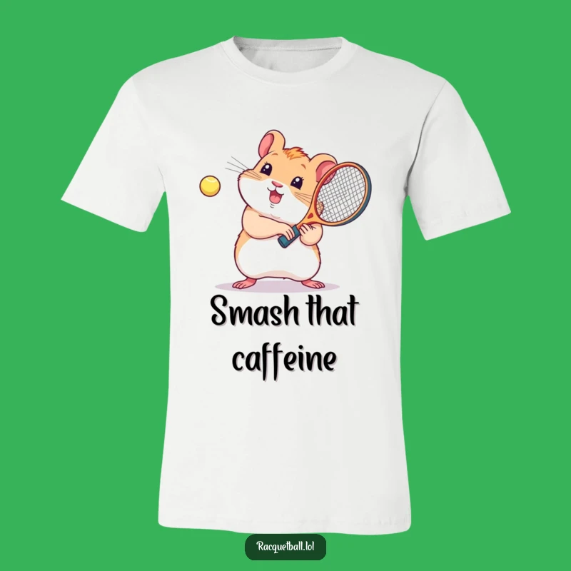 Funny Kawaii Hamster Racquetball T-Shirt: Wear Your Playful Spirit Loudly