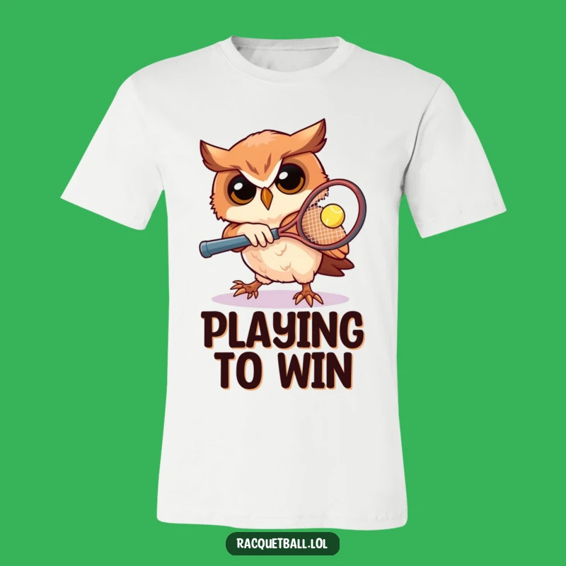 Funny Owl Tennis T-Shirt: Ace Your Style with This Gift