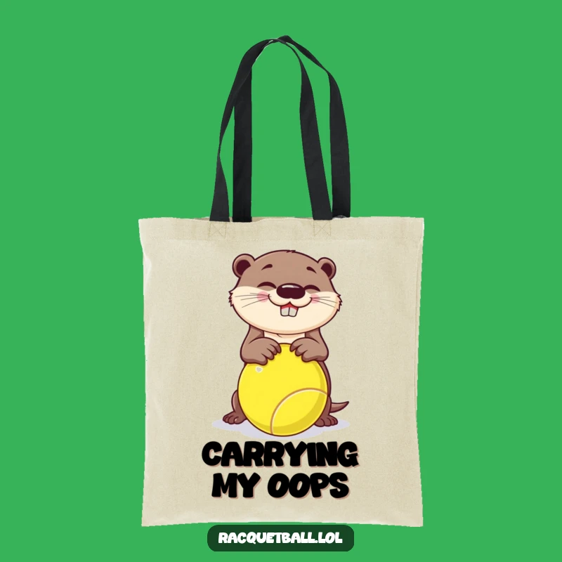 Funny Otter Tripping Tote Bag: Carry Your Charm with Humorous Grace