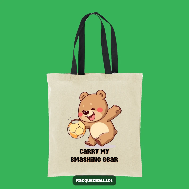 Funny Bear Smash Tote Bag: Spacious and Hilarious, A Cheerful Bear Gift for Everyday Adventures!