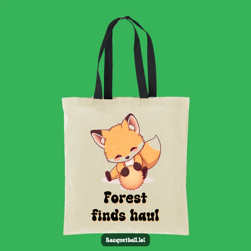 Funny Fox Tennis Tote Bag: Carry Your Gear with a Playful Cub's Flair Gift