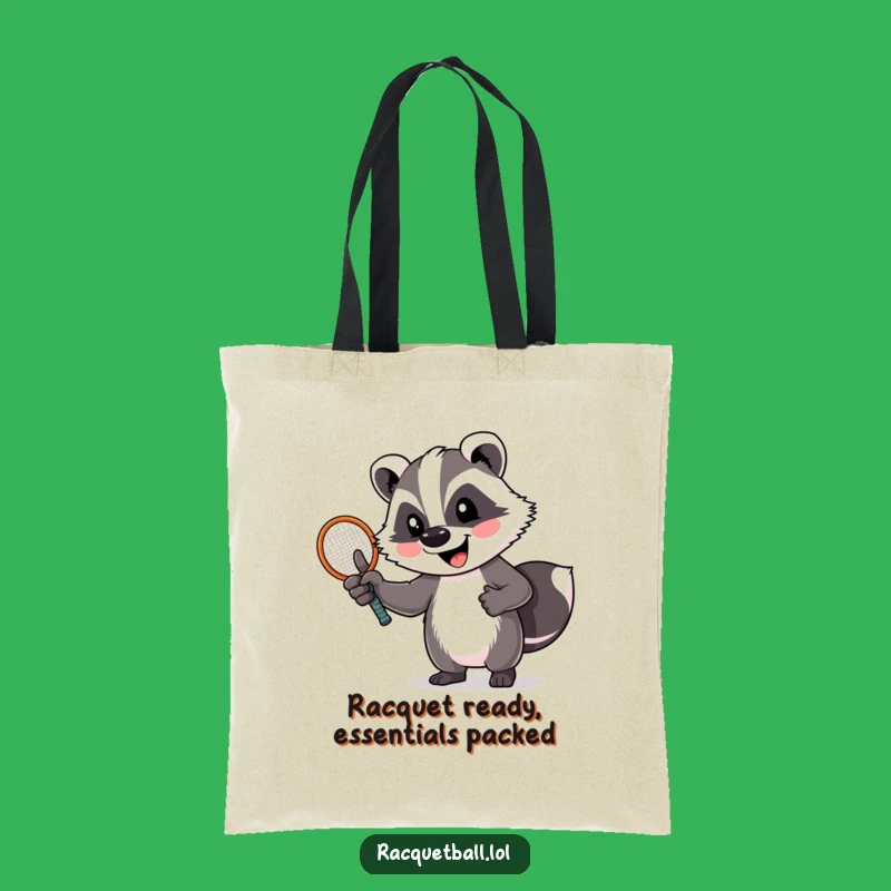 Funny Versatile Badger Thumbs Up Tote Bag - Humorous Sports Accessory Gift
