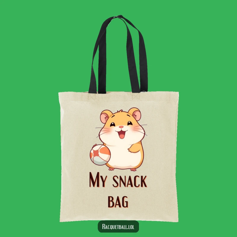 Funny Hamster Tote Bag: Happy Serving Carry-All, Perfect Gift